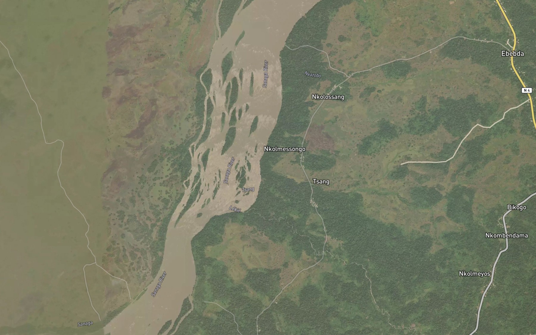 Satellite map of the Tsang