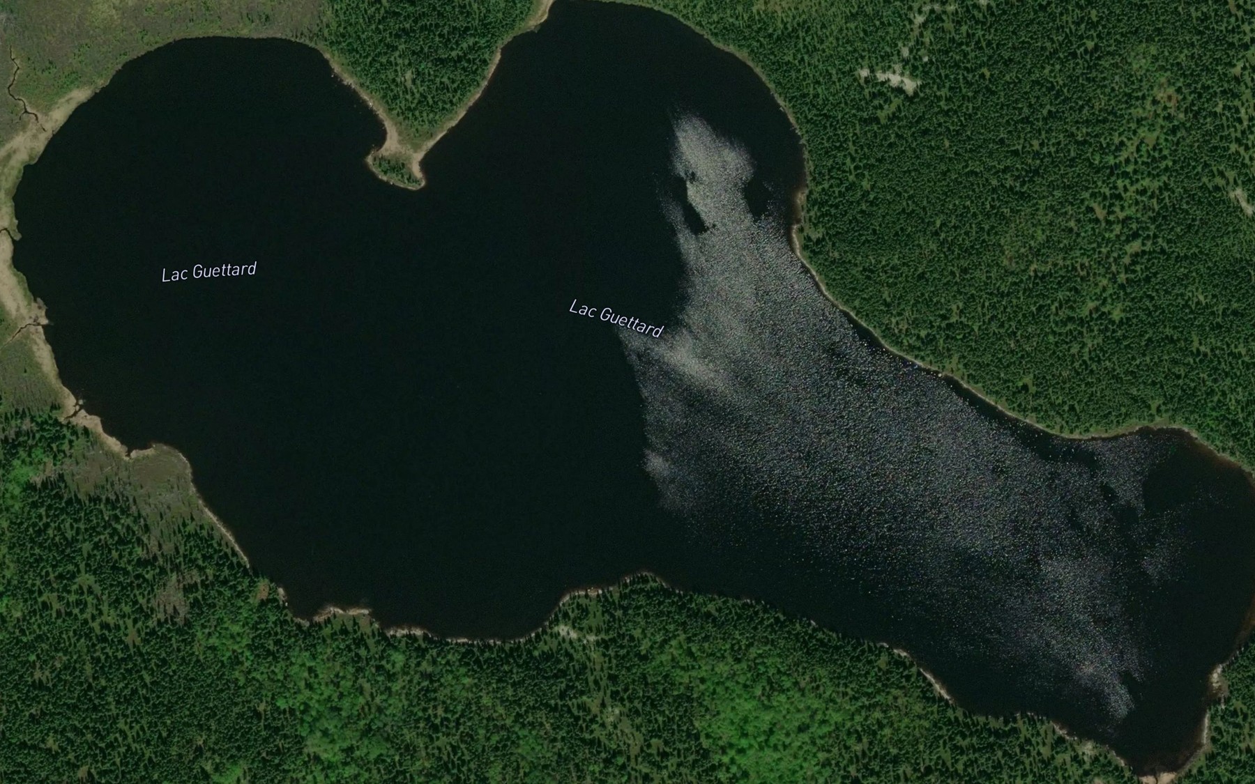 Satellite map of the Lac Guettard
