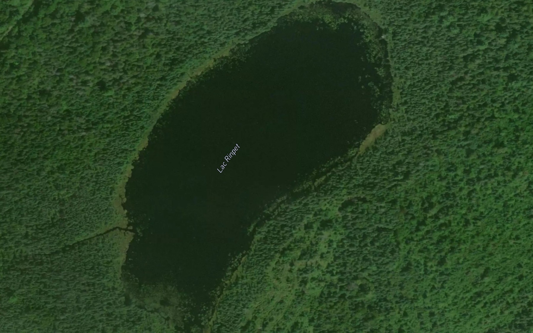 Satellite map of the Lac Rinpet