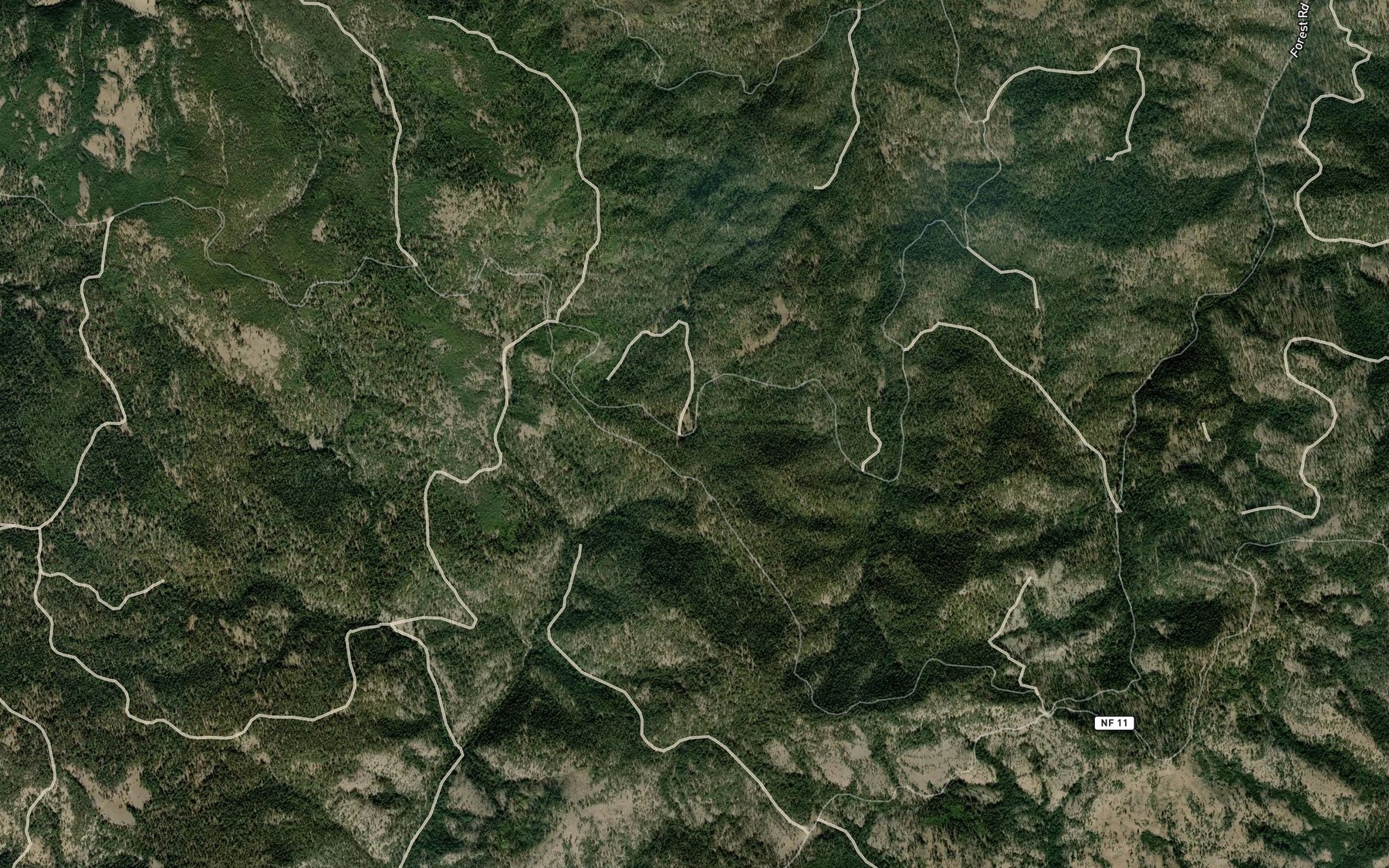 Satellite map of the Jack McCord Spring