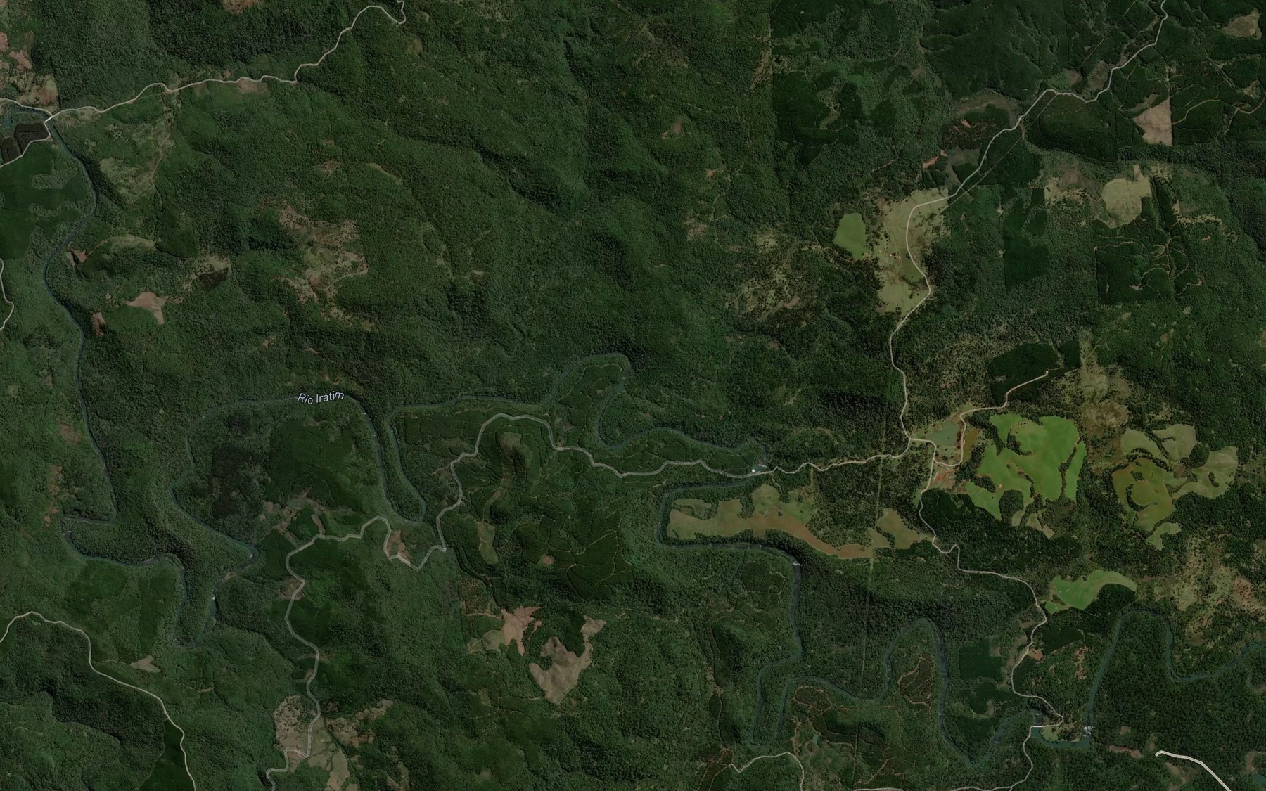 Satellite map of the Rio Pinhal