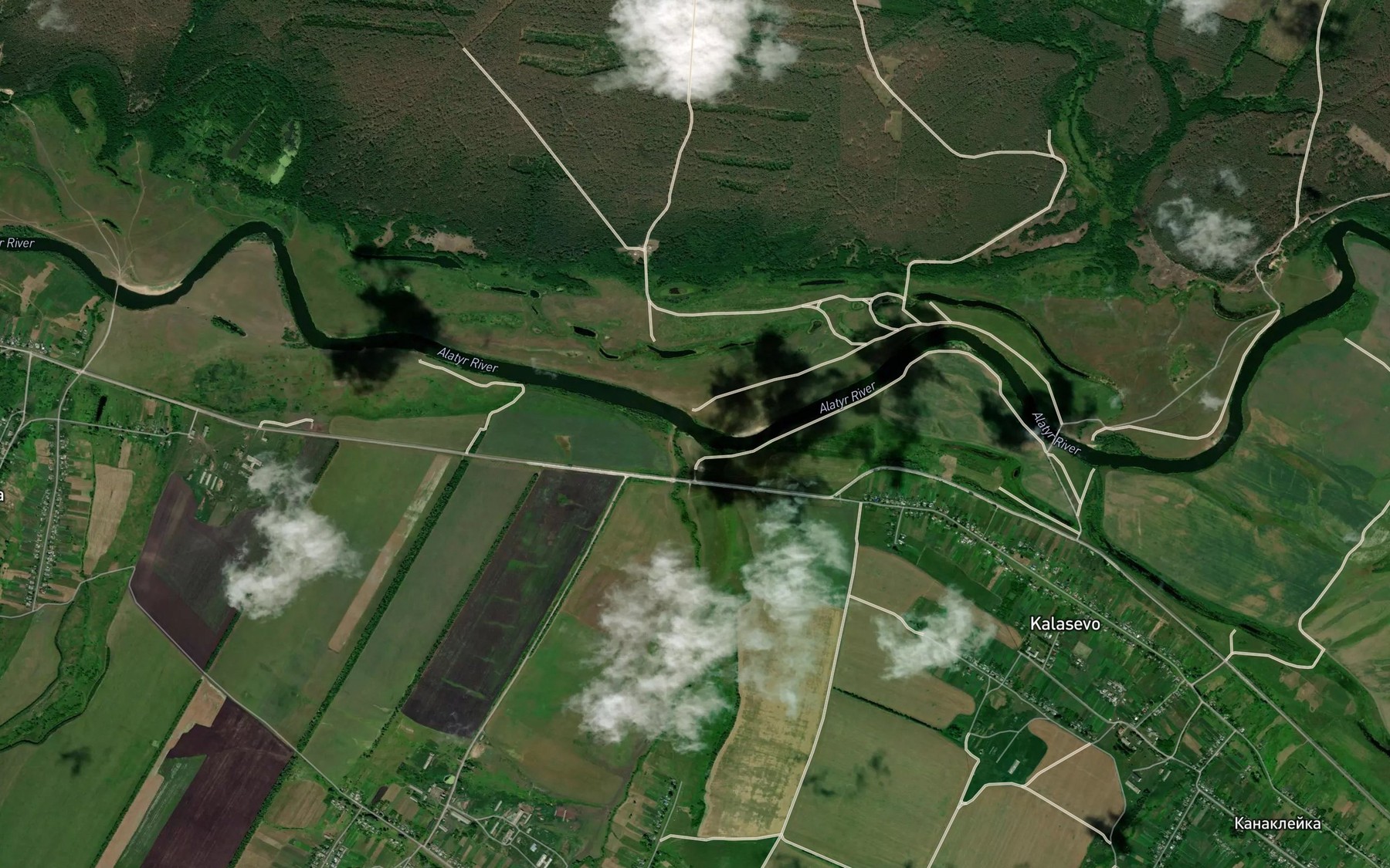 Satellite map of the Adryayevka