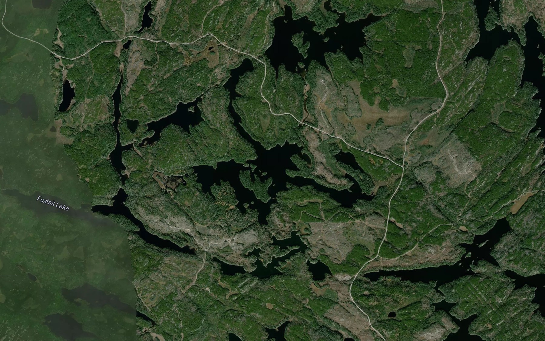 Satellite map of the Kamangus Lake