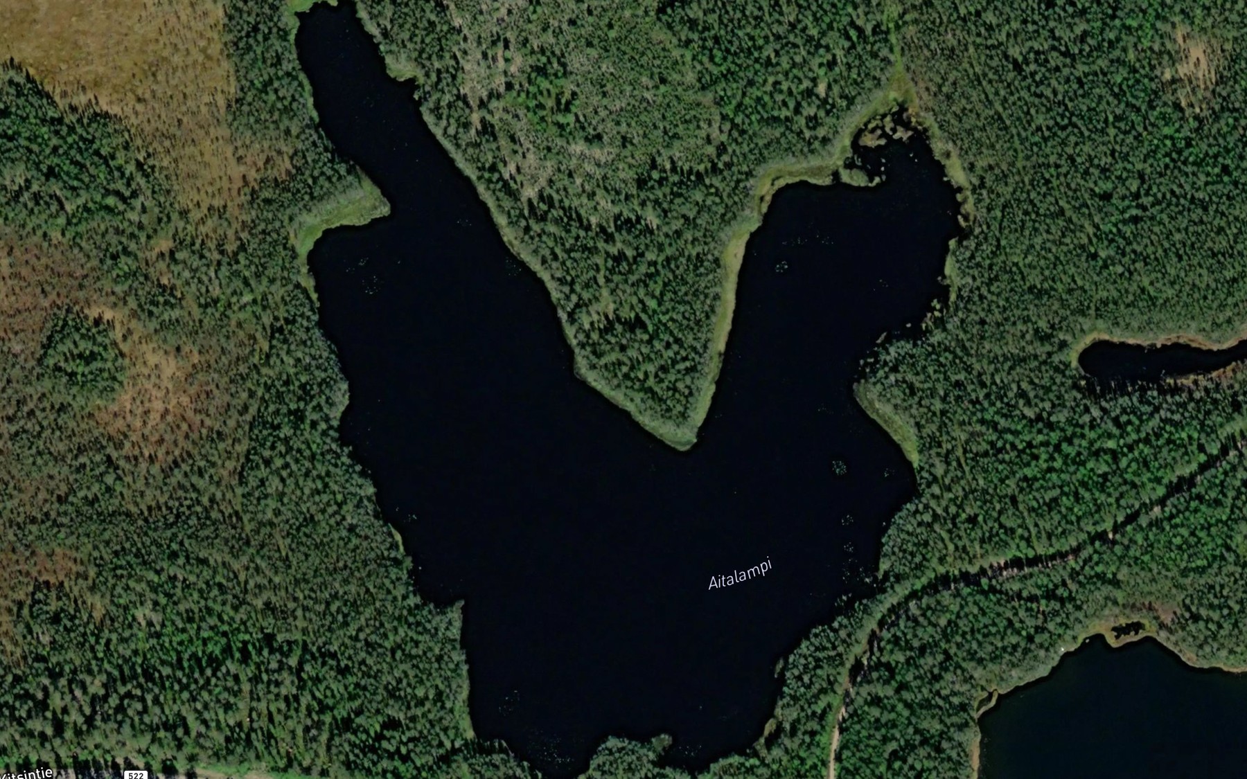 Satellite map of the Aitalampi