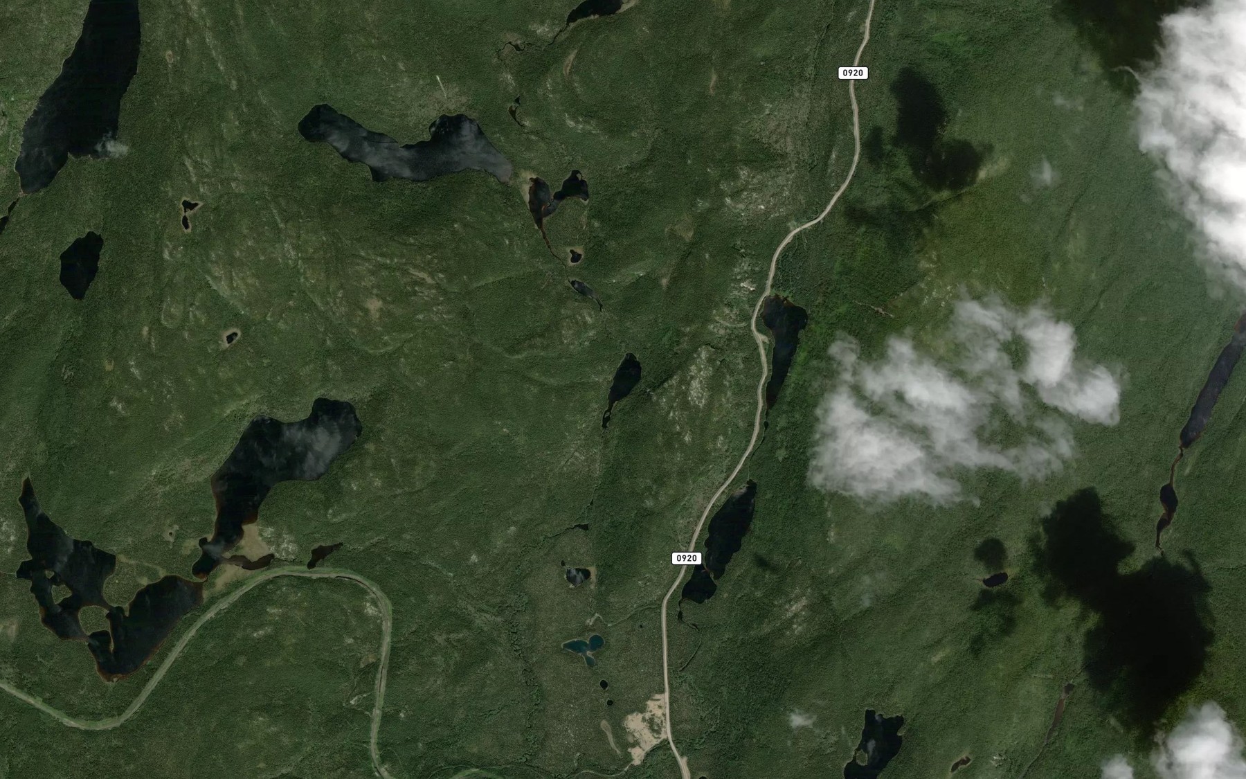 Satellite map of the Lac Lolivier