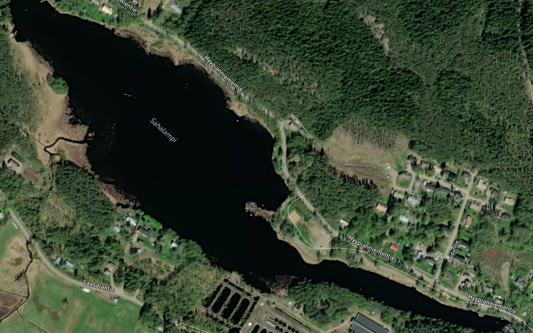 Satellite map of the Sahalampi
