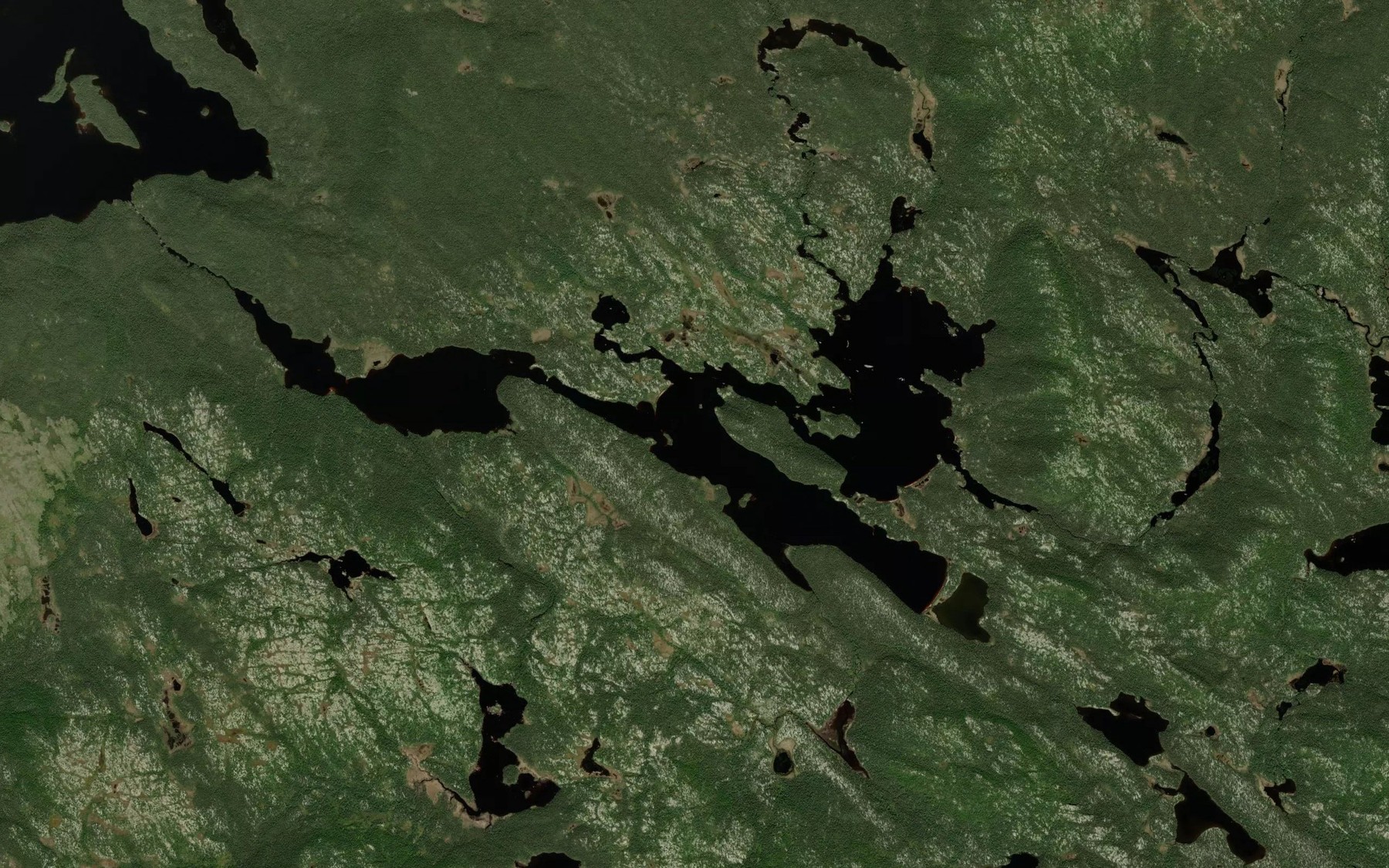 Satellite map of the Lac Kapapekuatehiti Ahinia