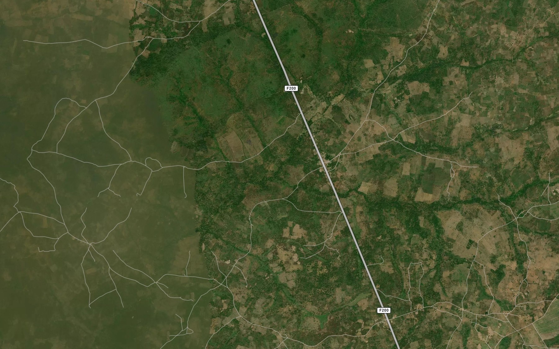 Satellite map of the River Ajamari