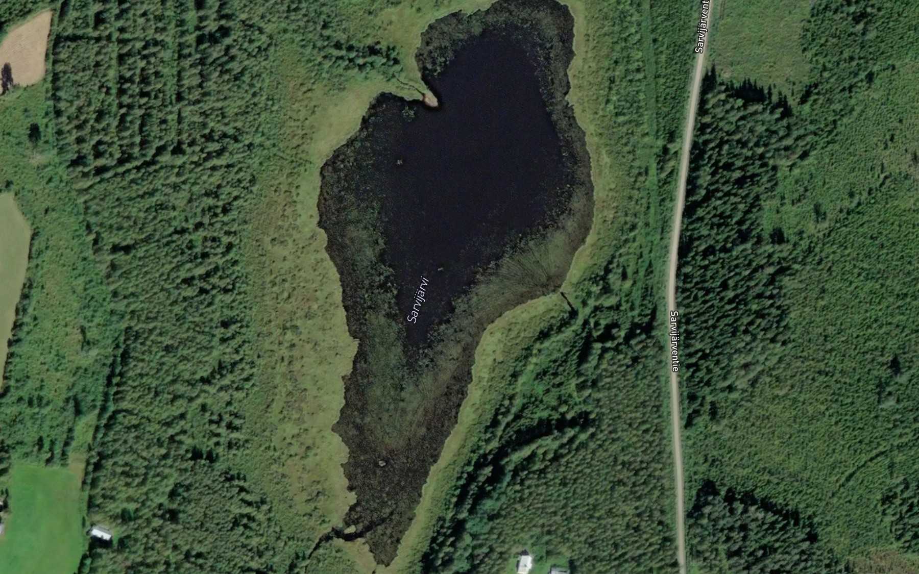 Satellite map of the Sarvijarvi