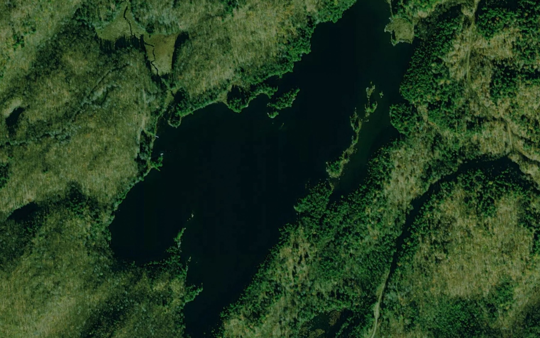 Satellite map of the Lac de la Loutre