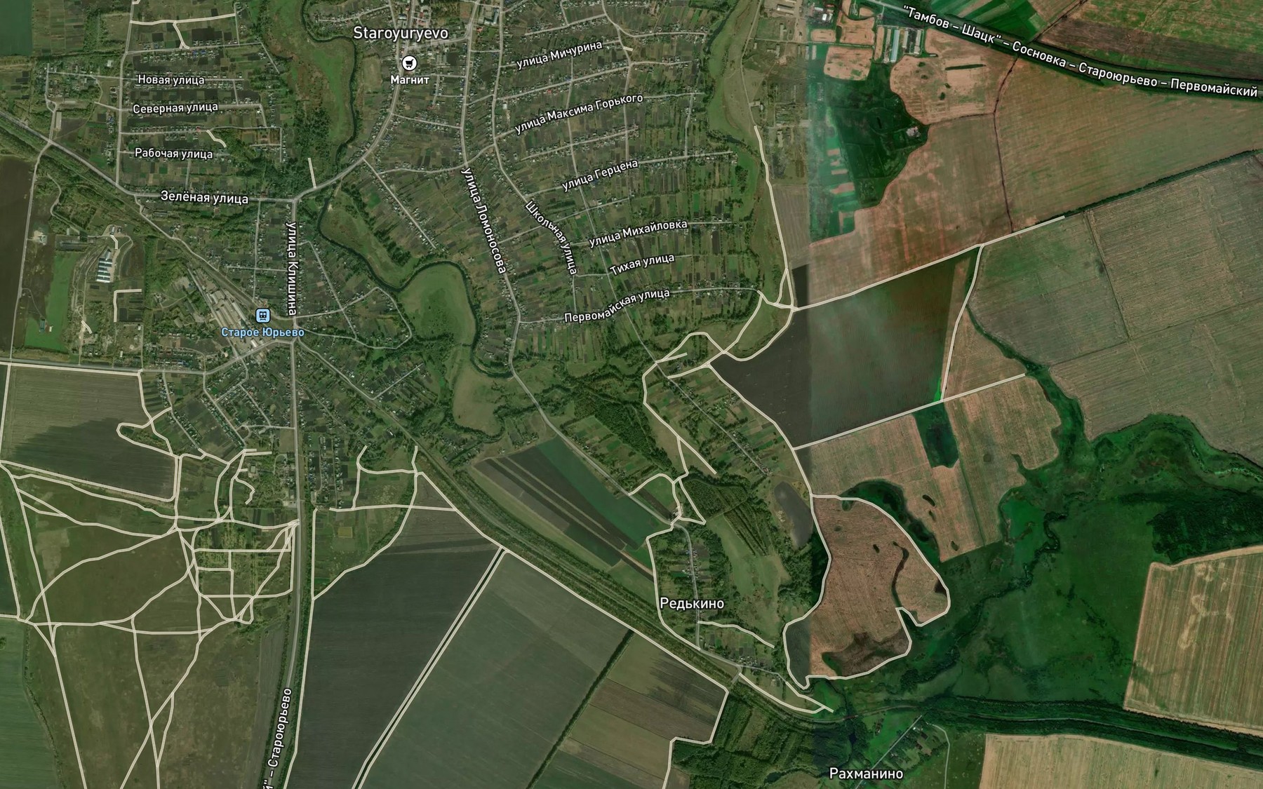 Satellite map of the Shushpanka