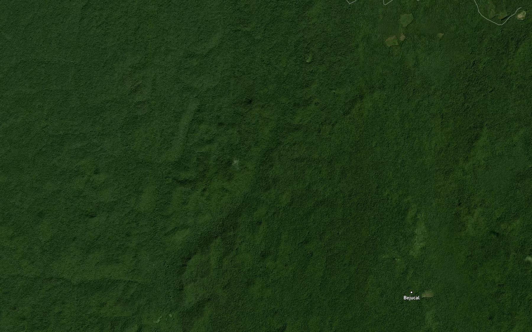 Satellite map of the Laguneta Santa Cruz