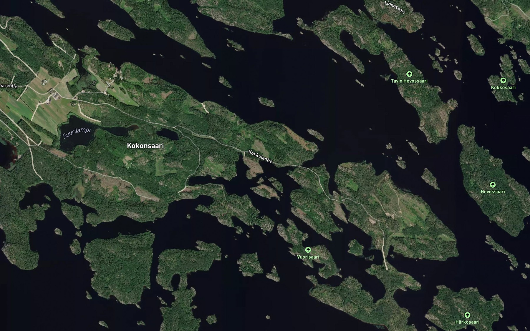 Satellite map of the Jussinlahti