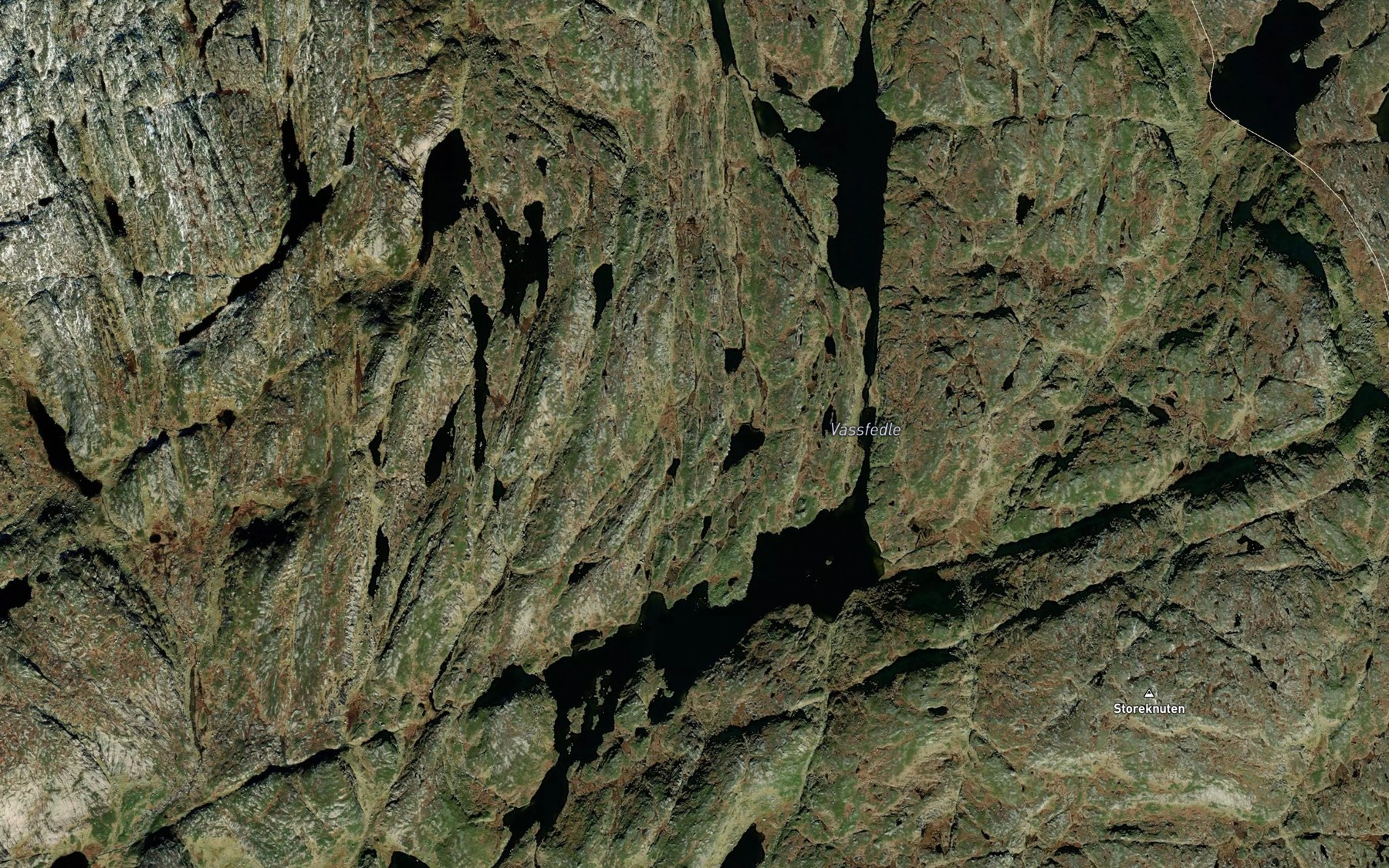 Satellite map of the Vassfedle