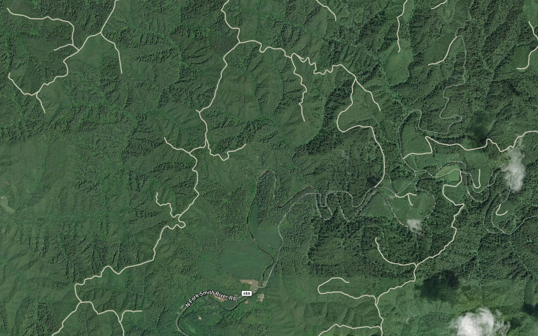 Satellite map of the Horseshoe Bend