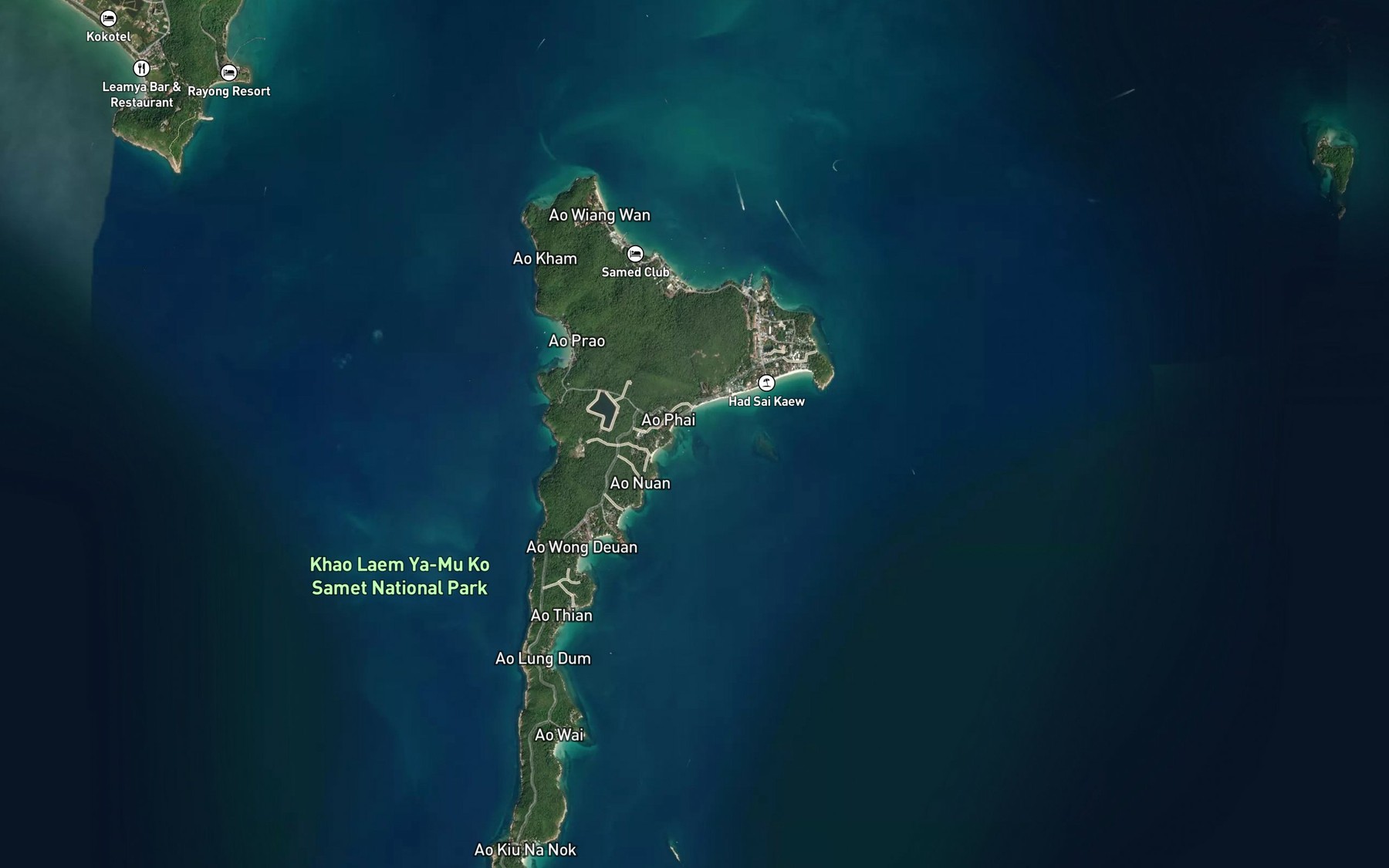Satellite map of the Ao Phai