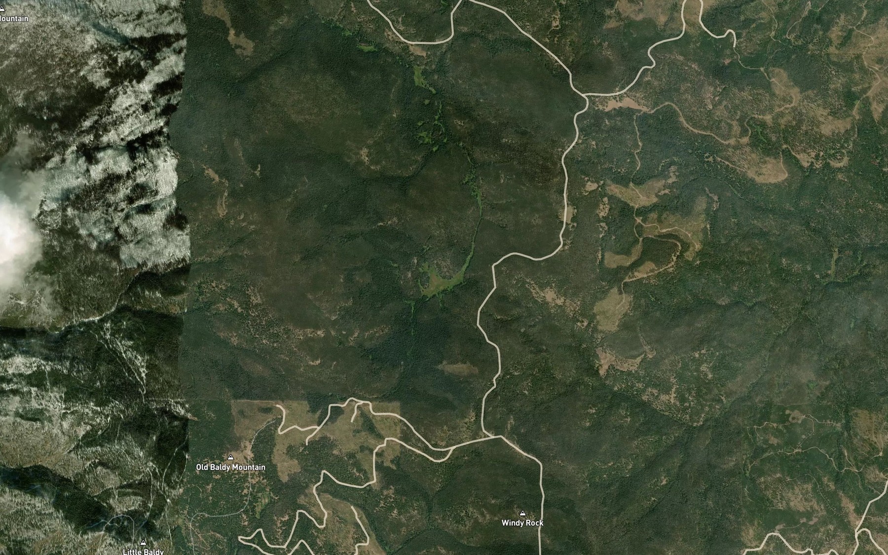 Satellite map of the West Fork Wet Cottonwood Creek