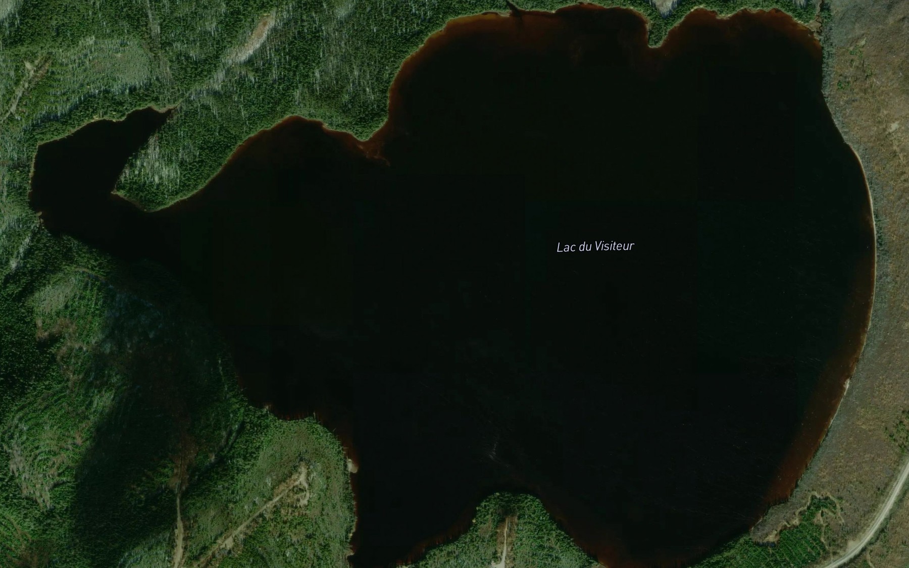 Satellite map of the Lac du Visiteur