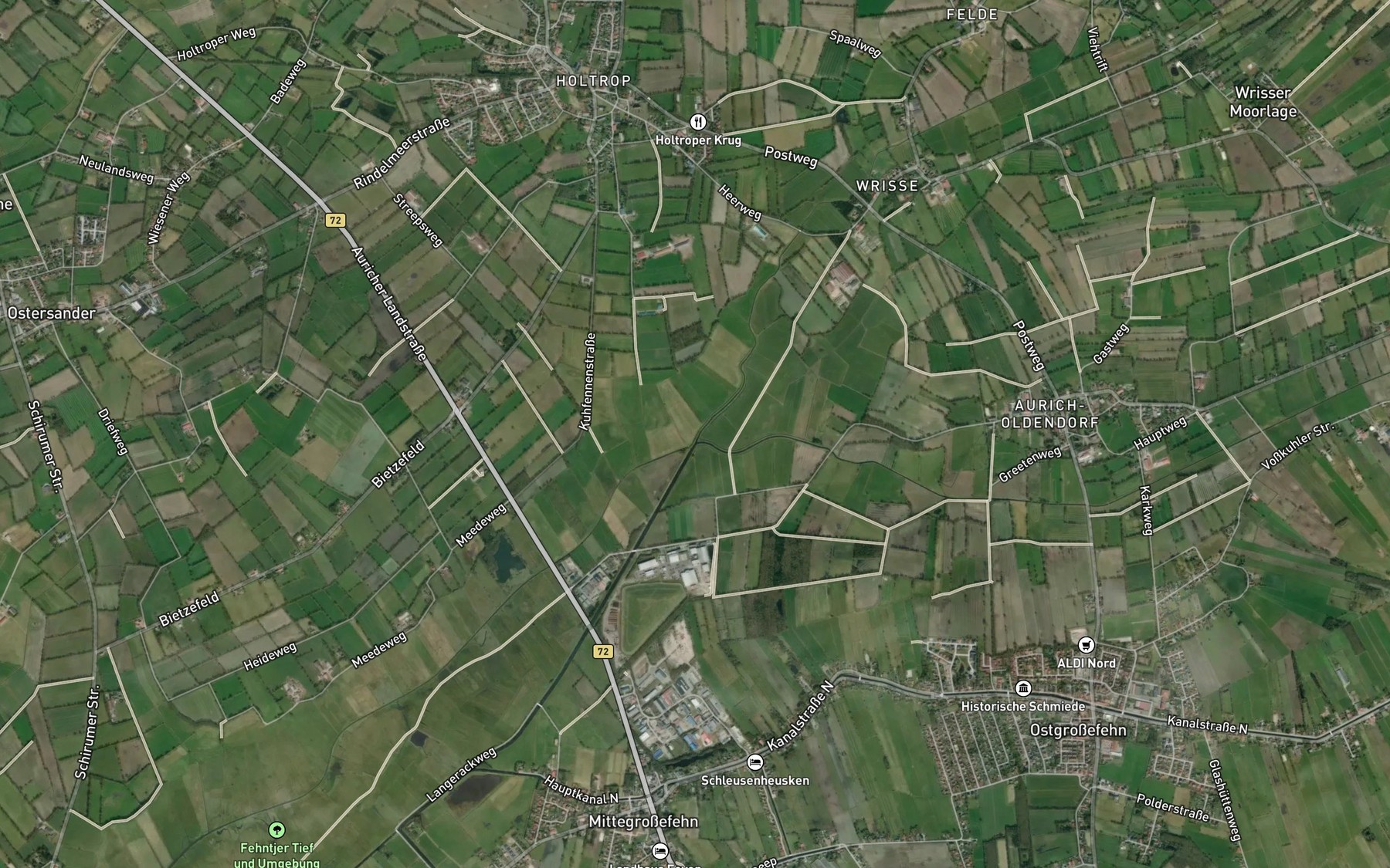 Satellite map of the Alte Flumm