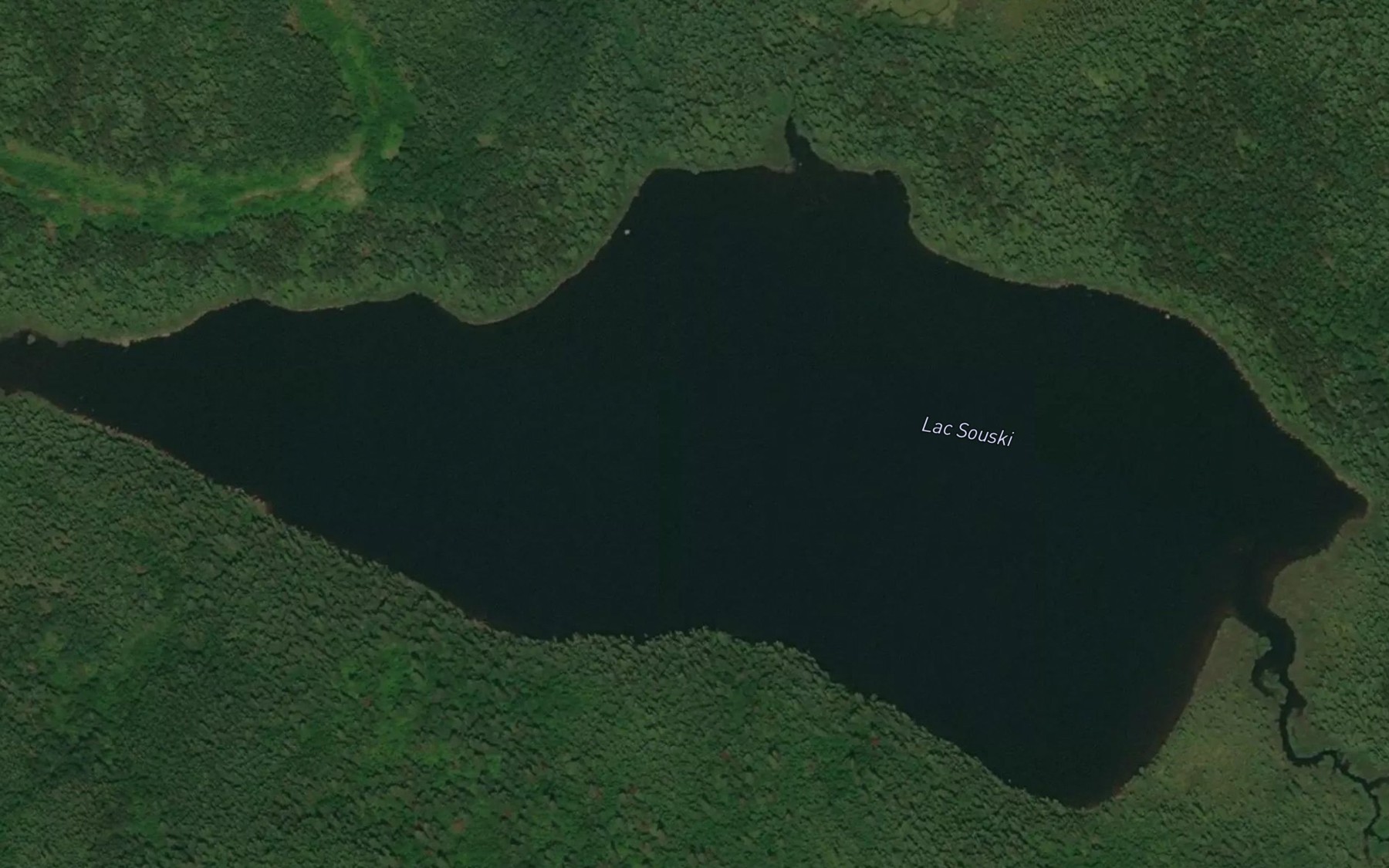 Satellite map of the Lac Souski