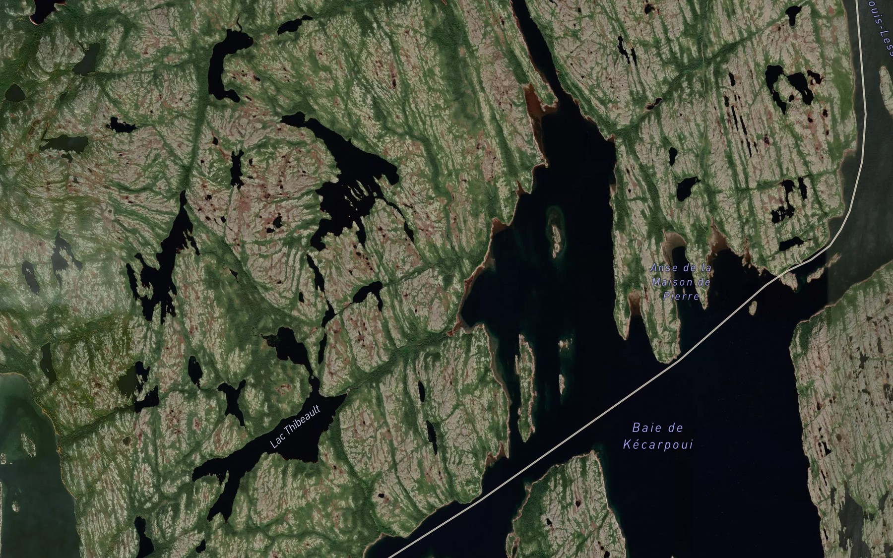 Satellite map of the Anse Old House