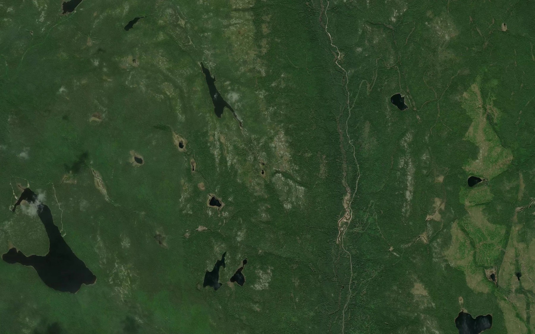 Satellite map of the Lac Chiche