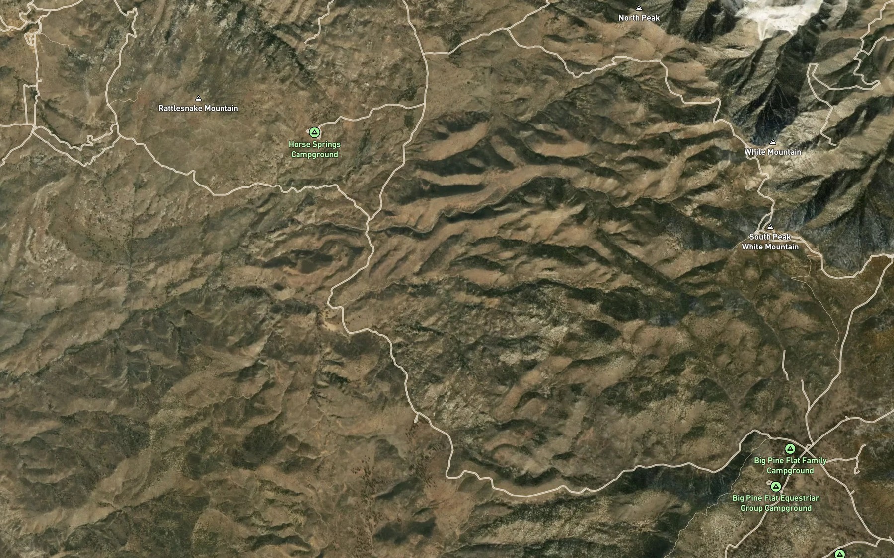 Satellite map of the Lizard Spring