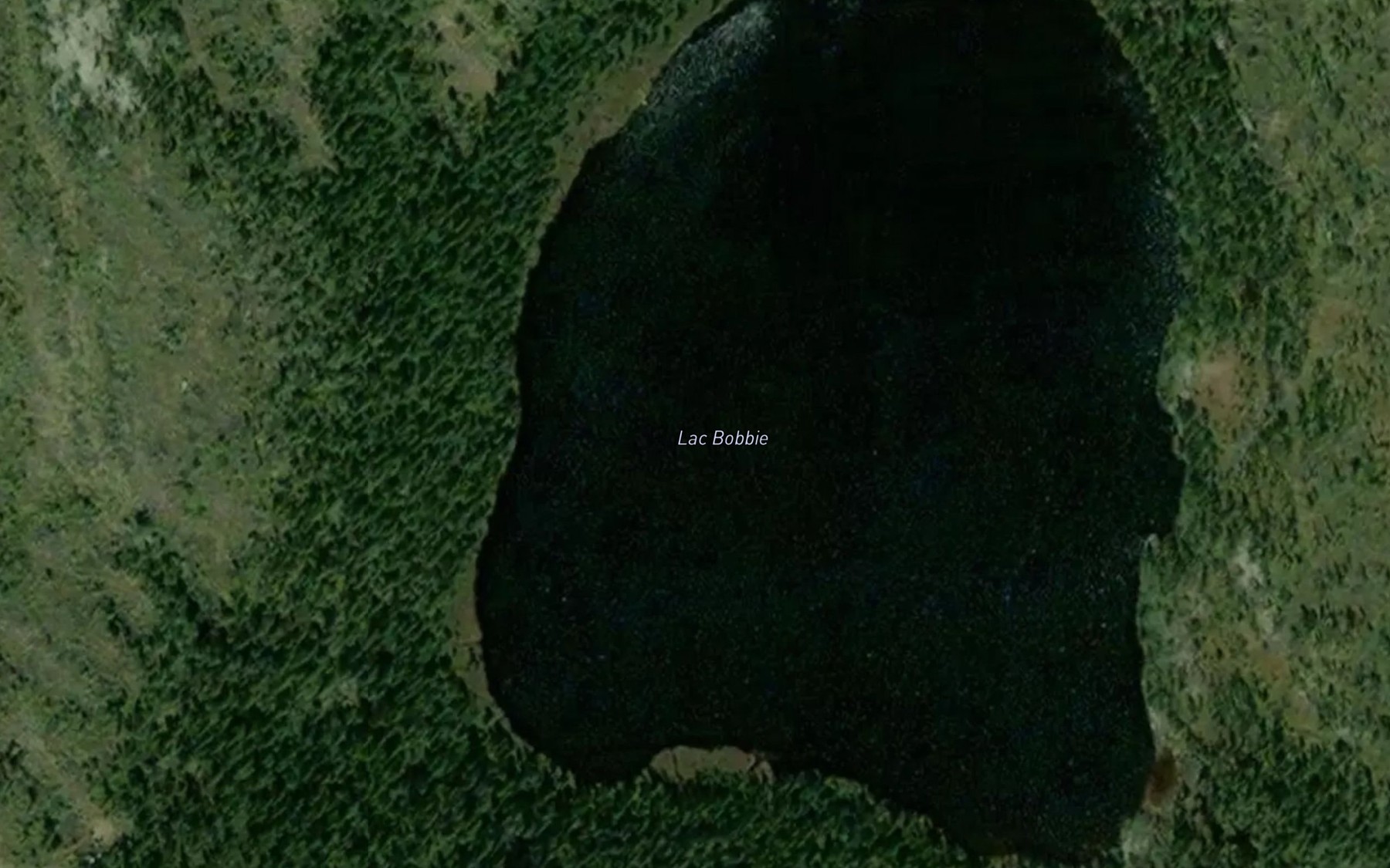 Satellite map of the Lac Bobbie