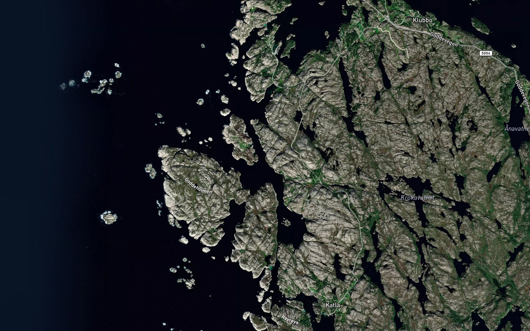 Satellite map of the Vinkjellaren