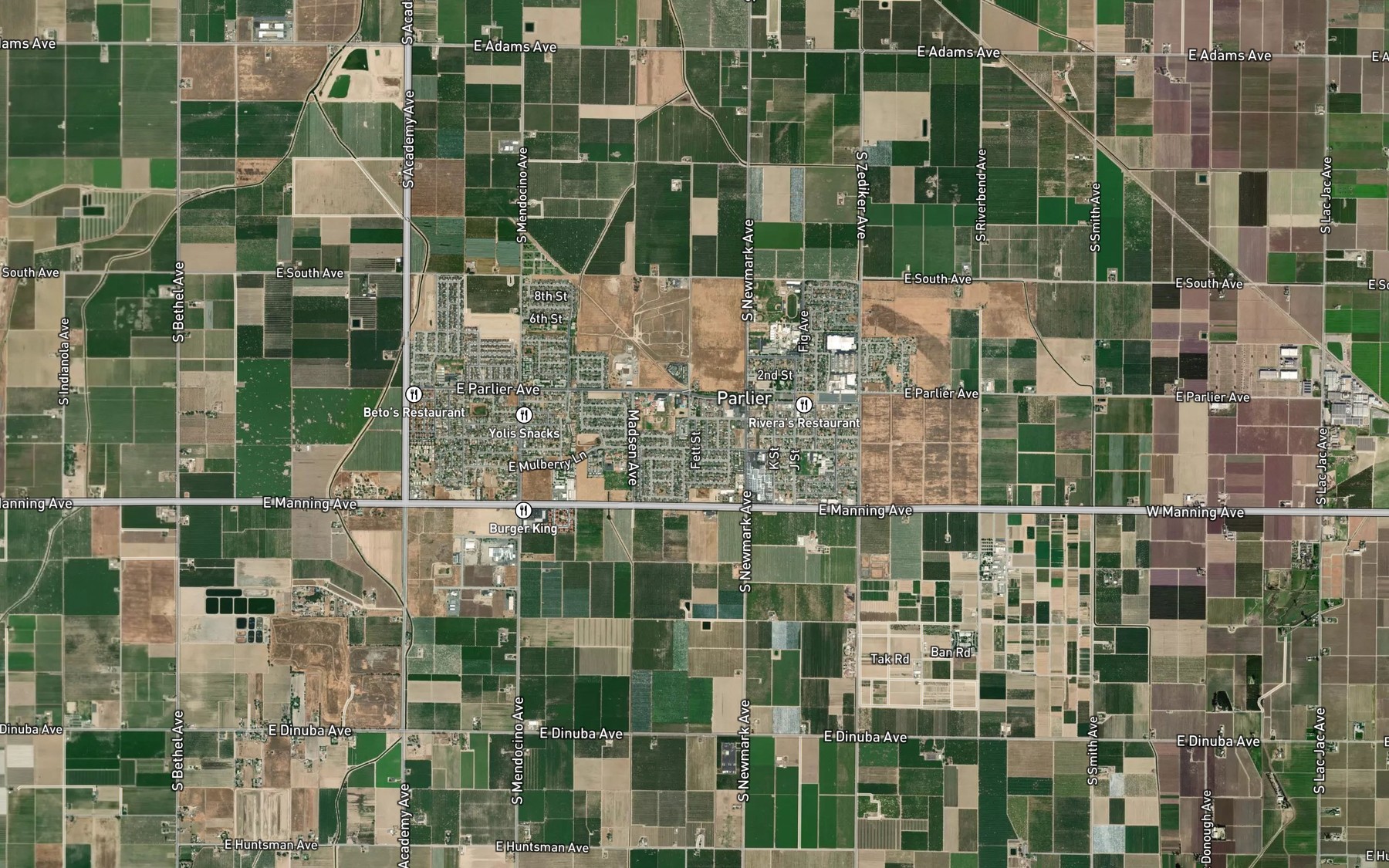 Satellite map of the Harp Ditch