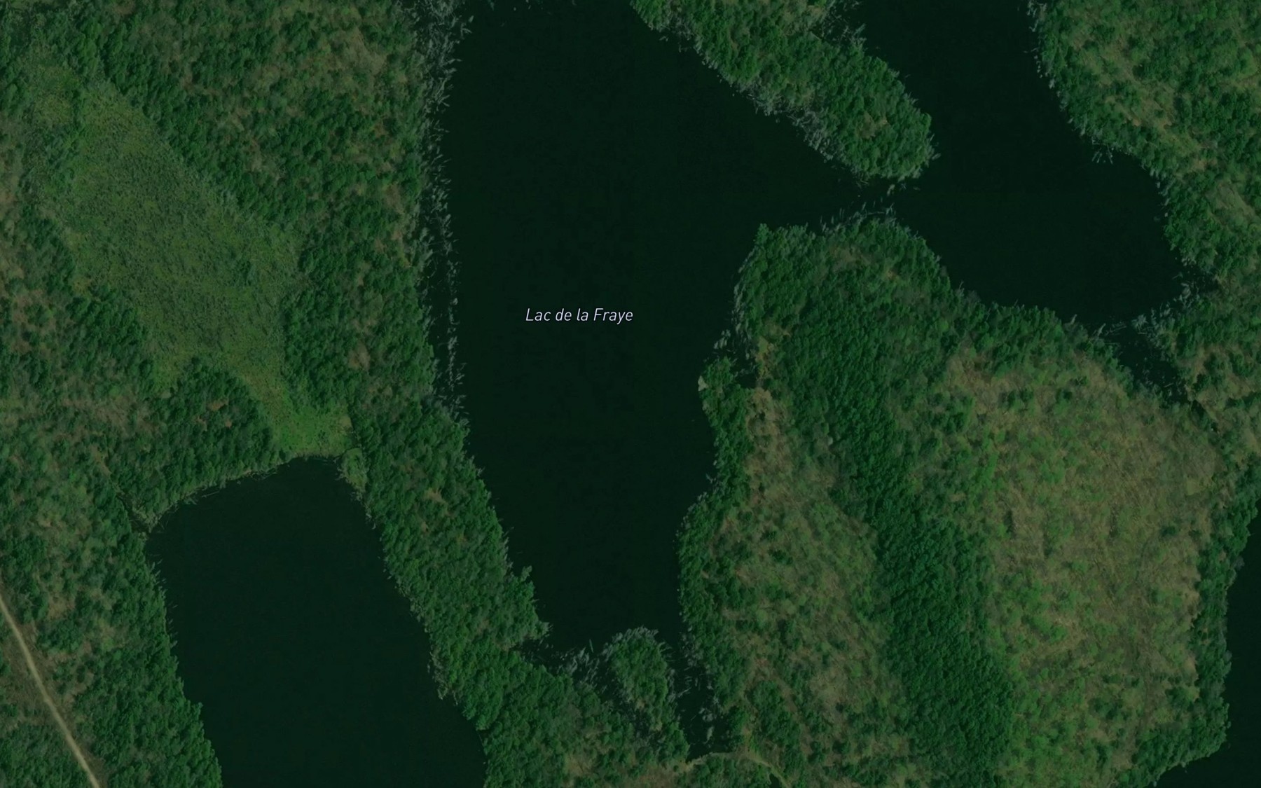 Satellite map of the Lac de la Fraye