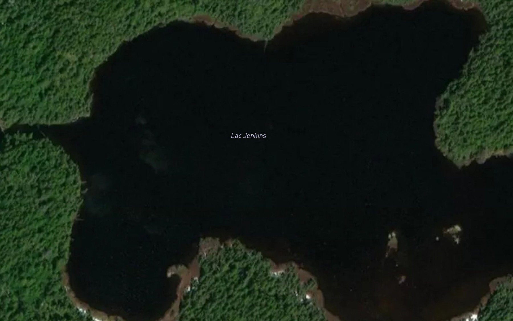 Satellite map of the Lac Jenkins