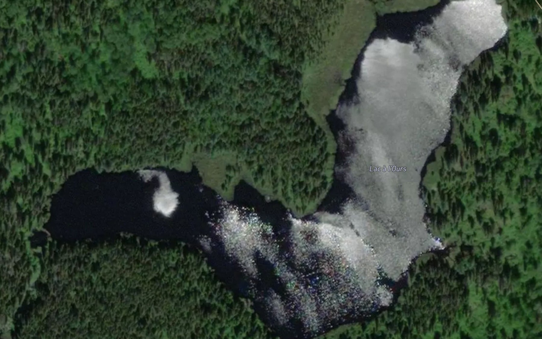Satellite map of the Lac a l'Ours