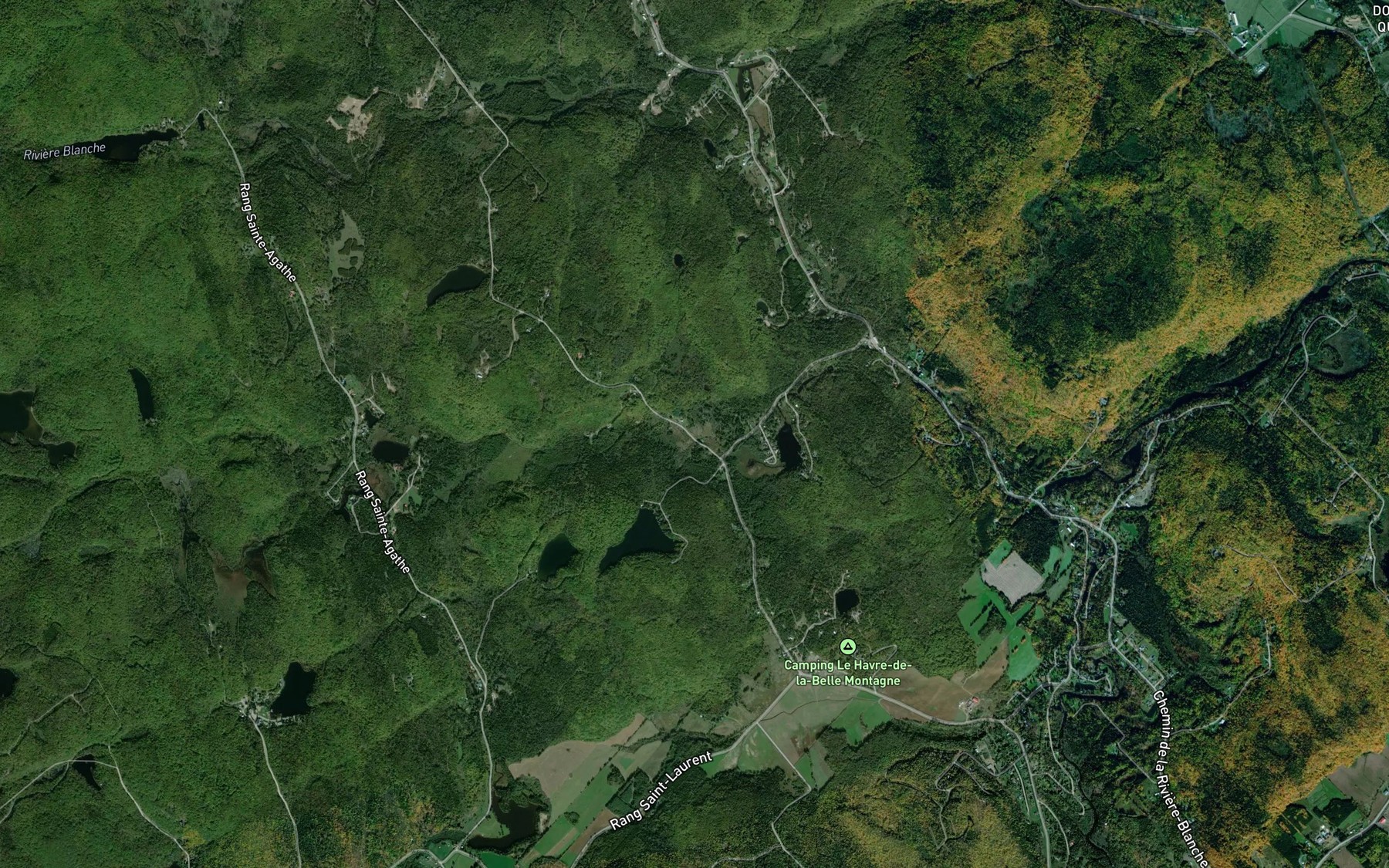 Satellite map of the Decharge du Lac Clair