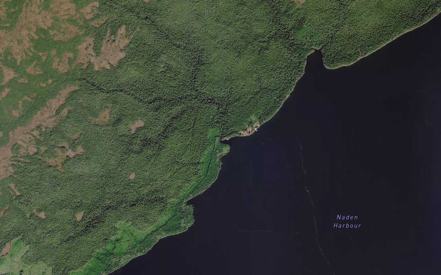 Satellite map of the Germania Creek