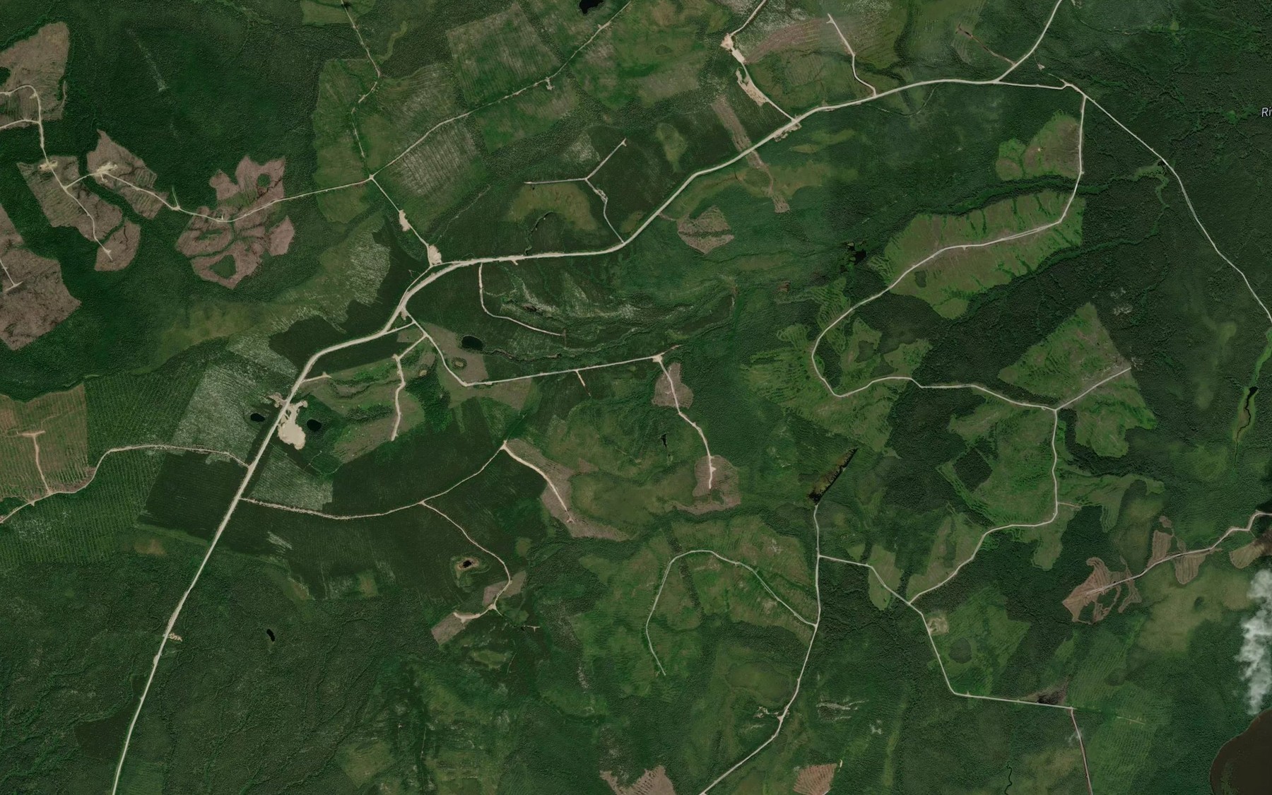Satellite map of the Ruisseau Ewekwatikweyak
