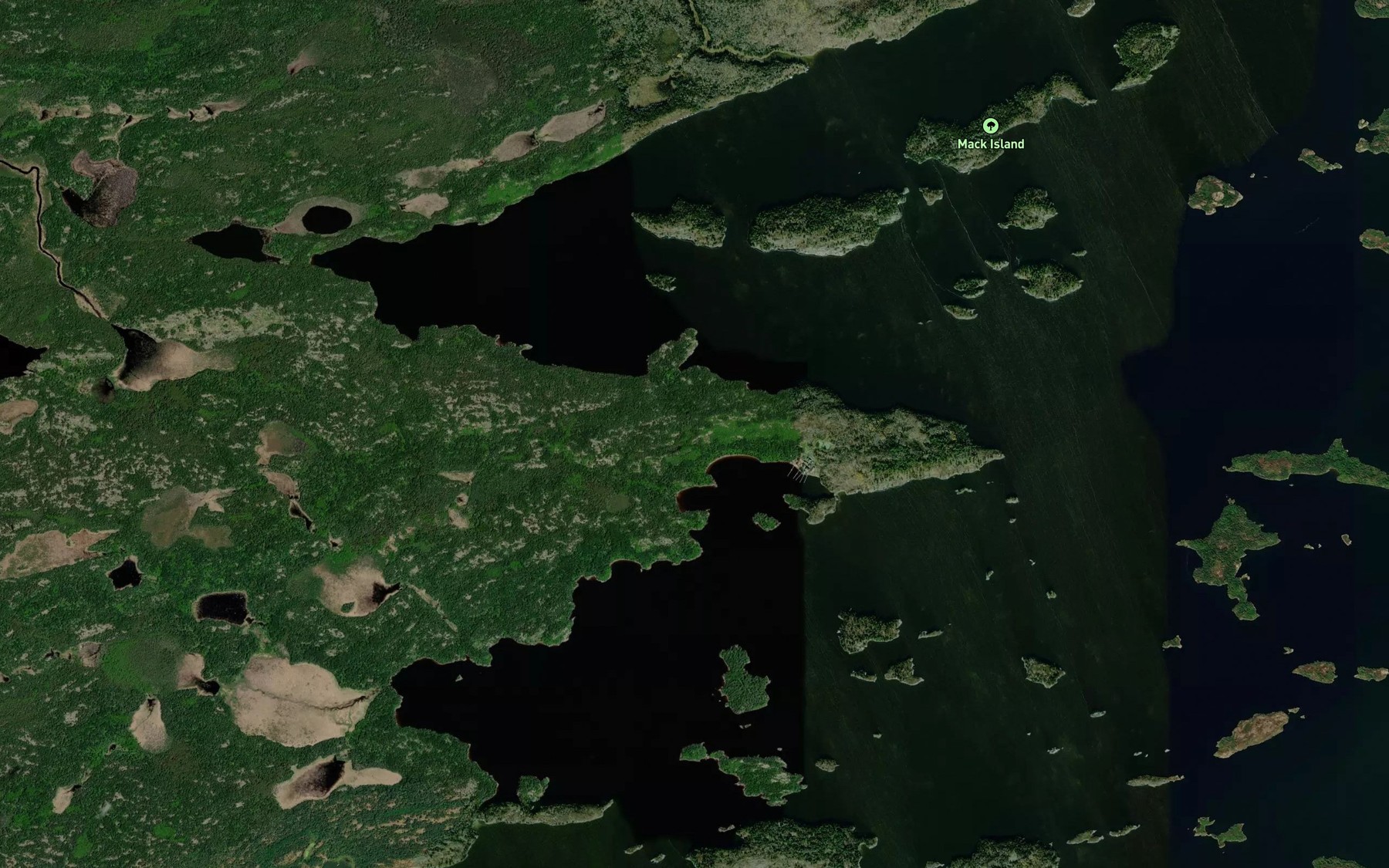 Satellite map of the Wiley Bay