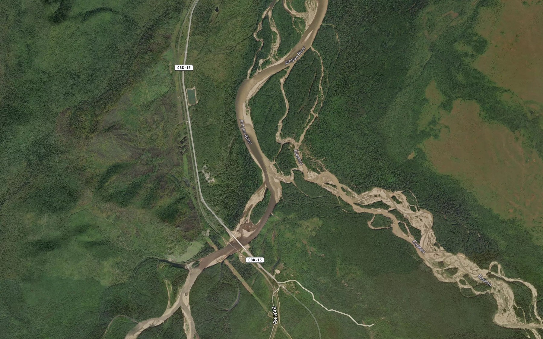 Satellite map of the Badzhal
