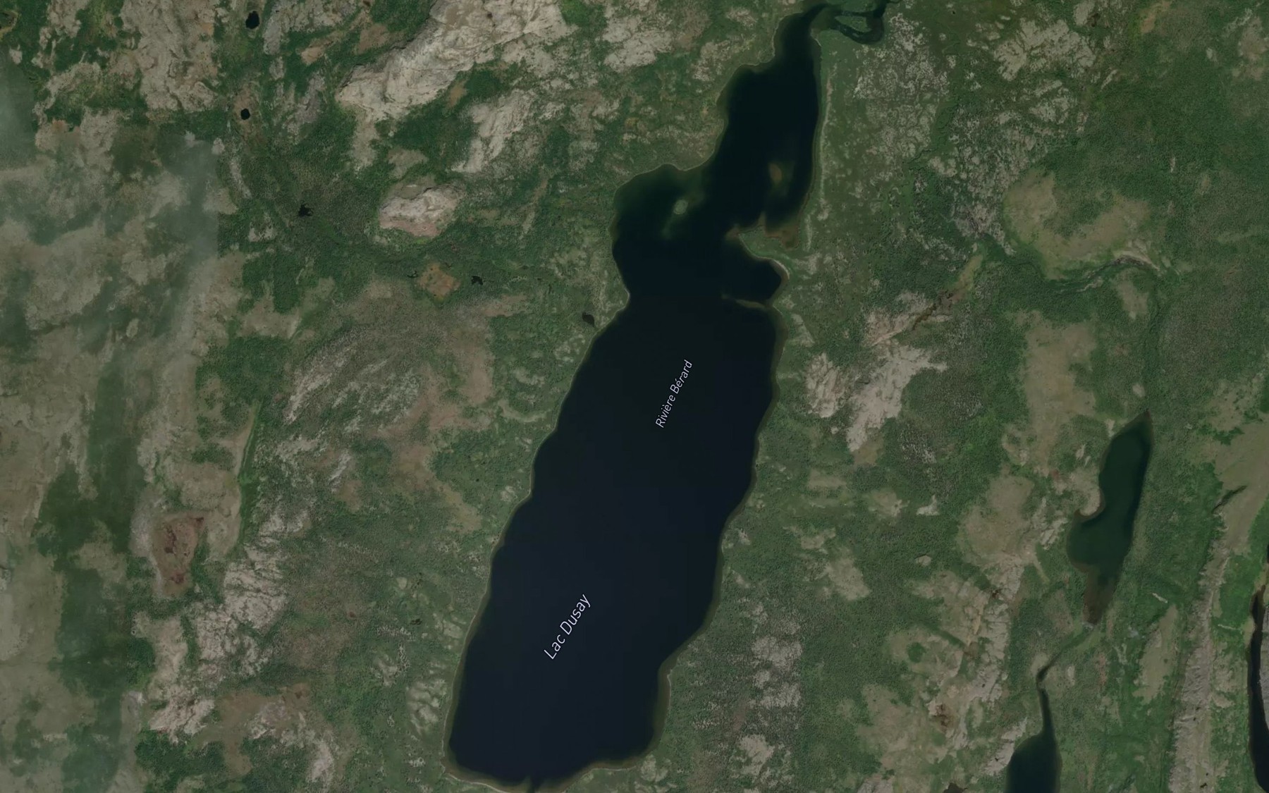 Satellite map of the Lac Dusay