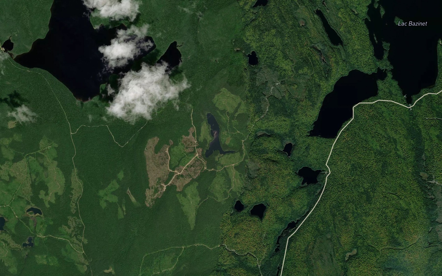 Satellite map of the Lac Atikw Onikami