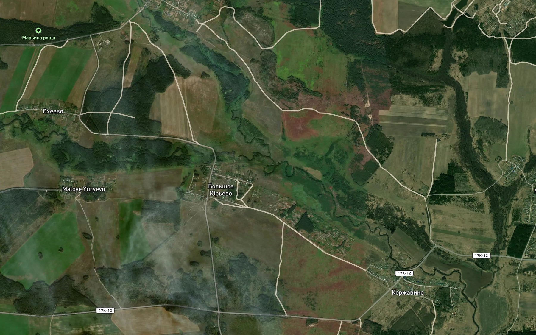 Satellite map of the Kartyn'