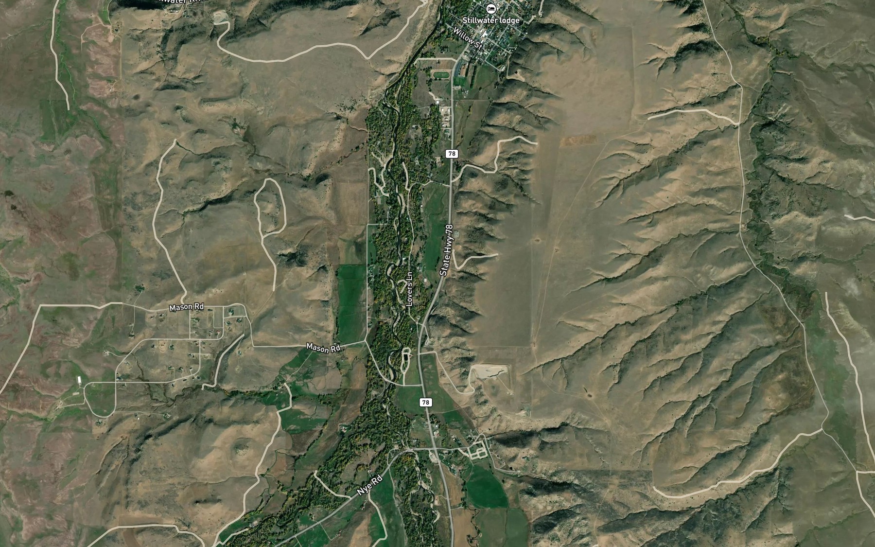 Satellite map of the Sylvester-Beasly Ditch