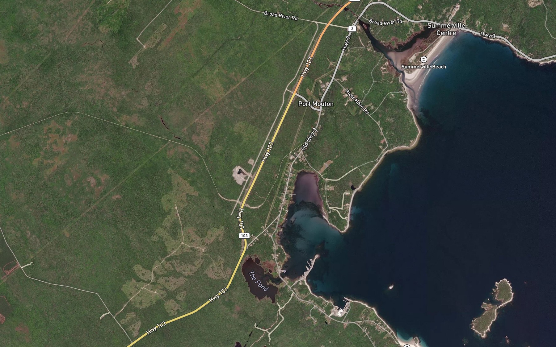 Satellite map of the Jones Creek