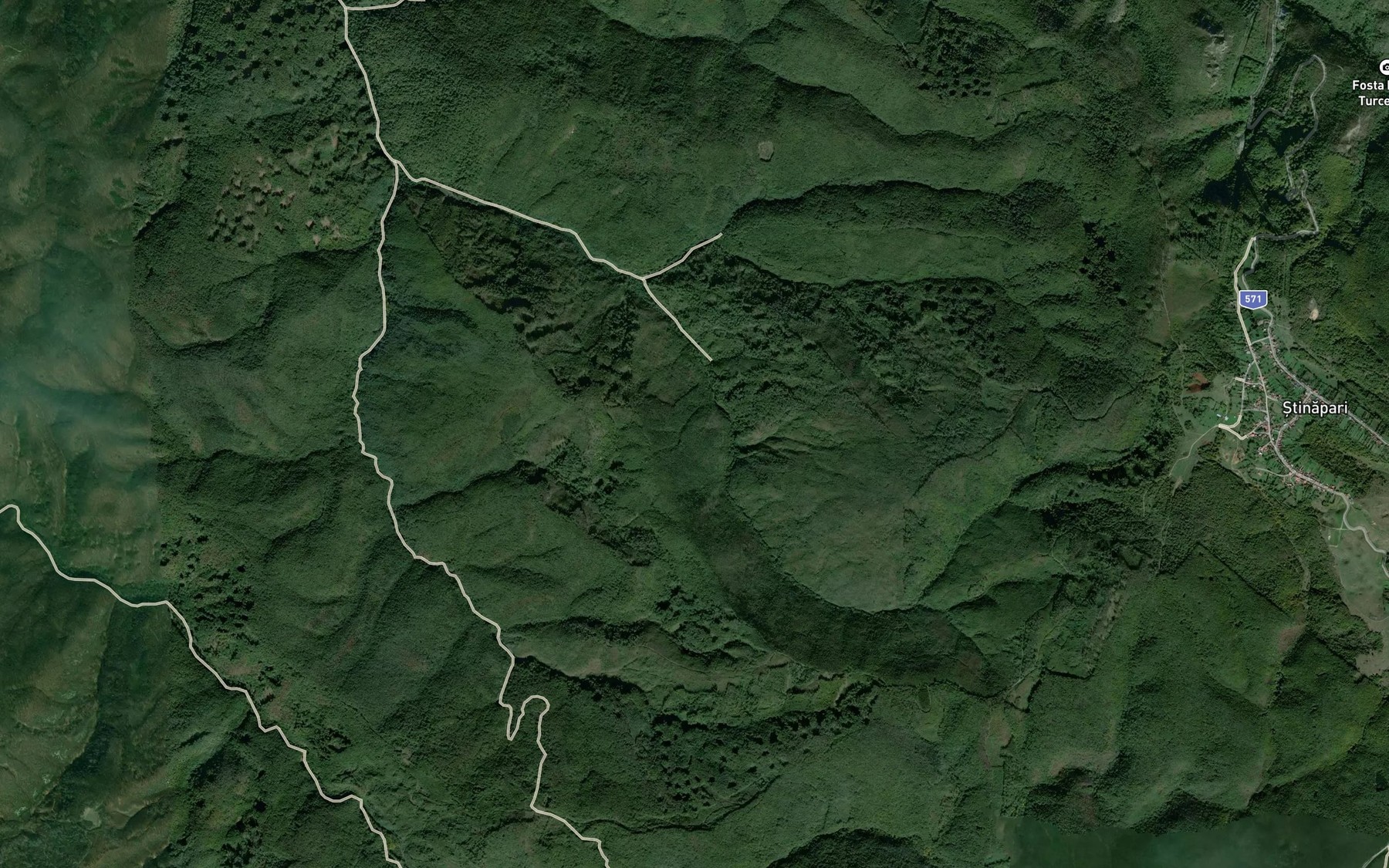 Satellite map of the Parau Zavoi