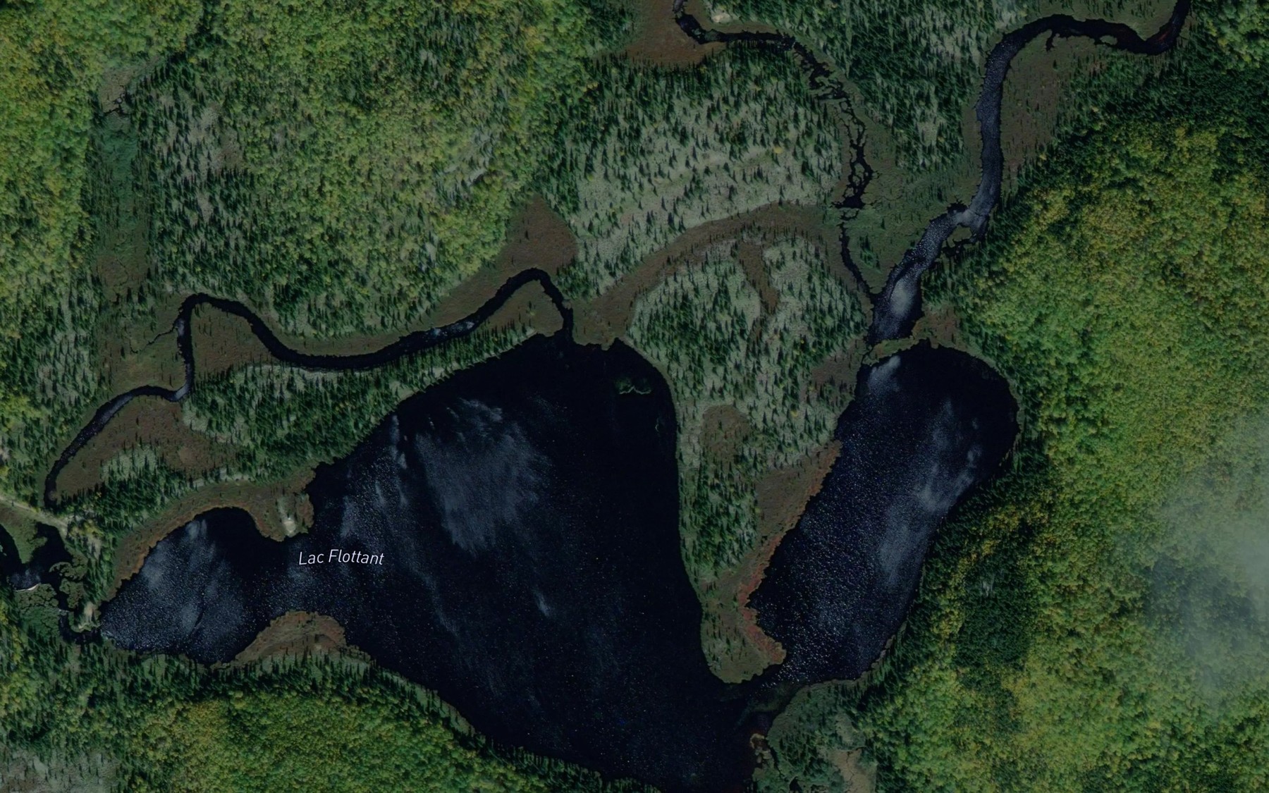 Satellite map of the Lac Flottant