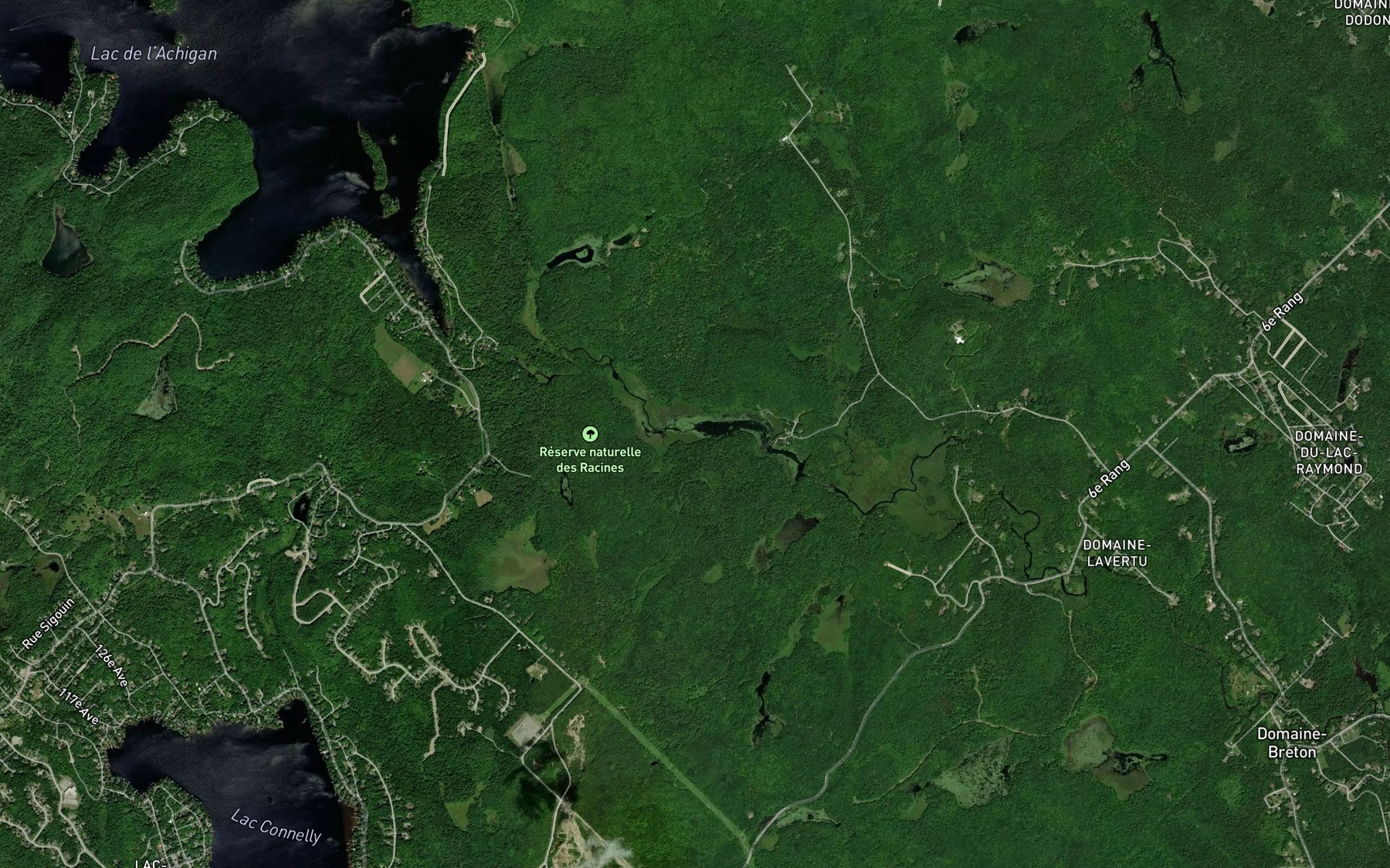 Satellite map of the Bassin Dufresne