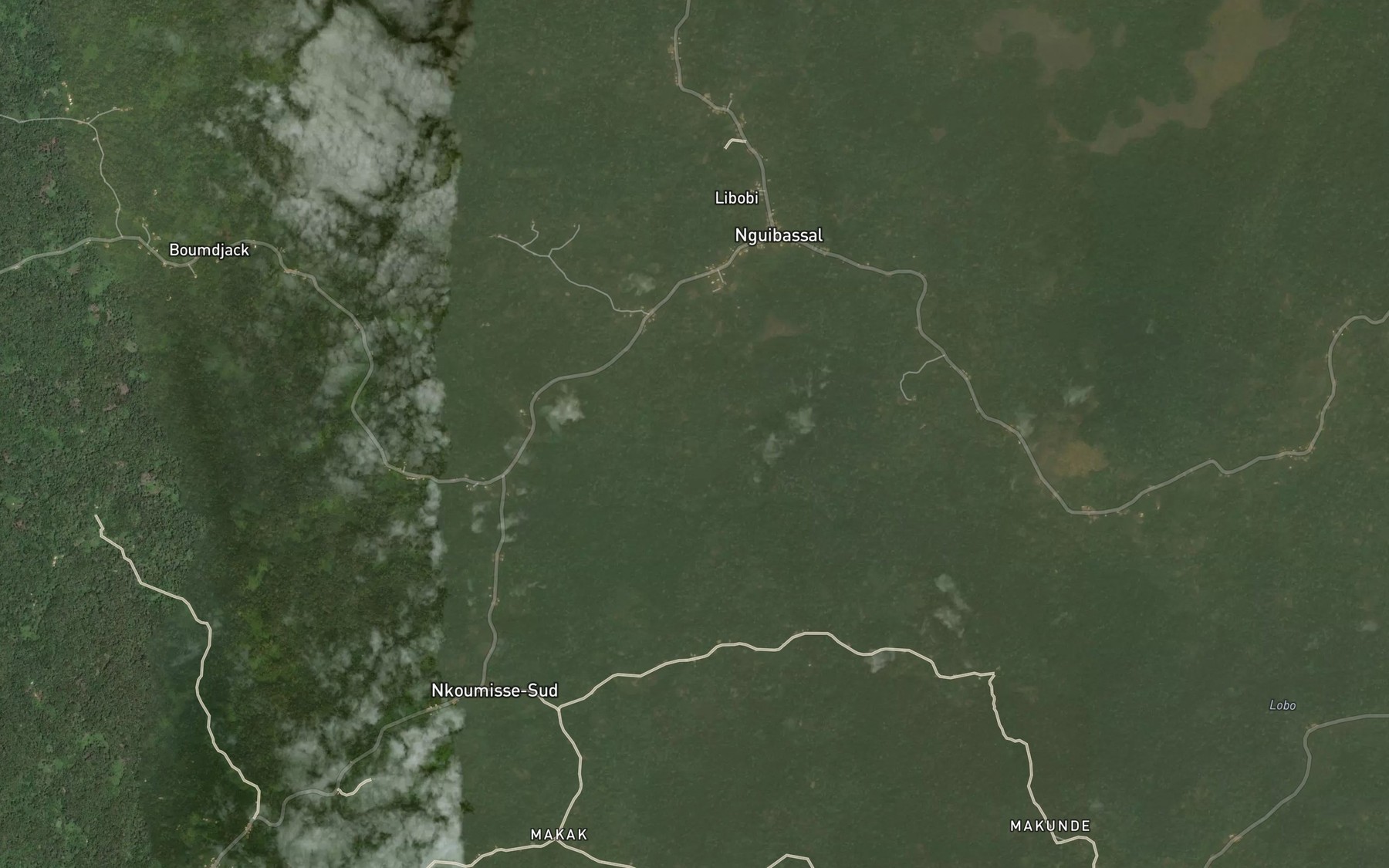 Satellite map of the Makoge