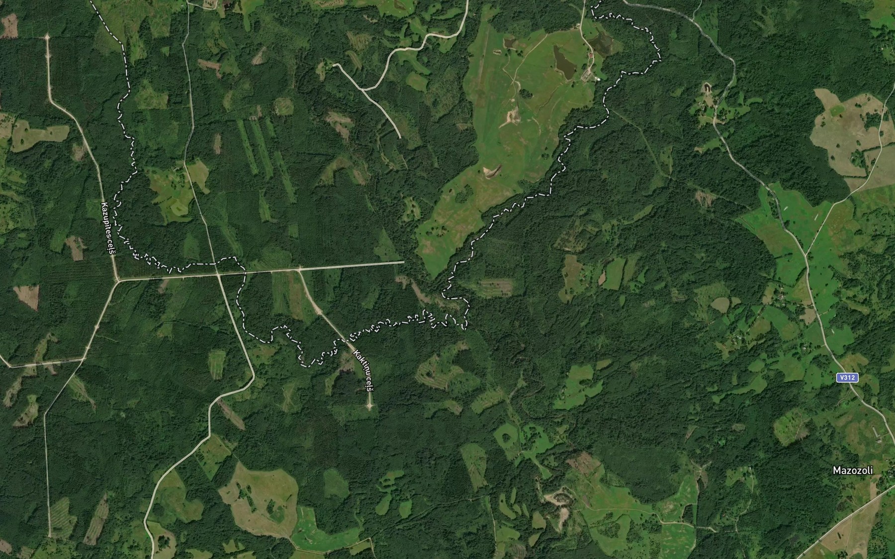 Satellite map of the Vedze