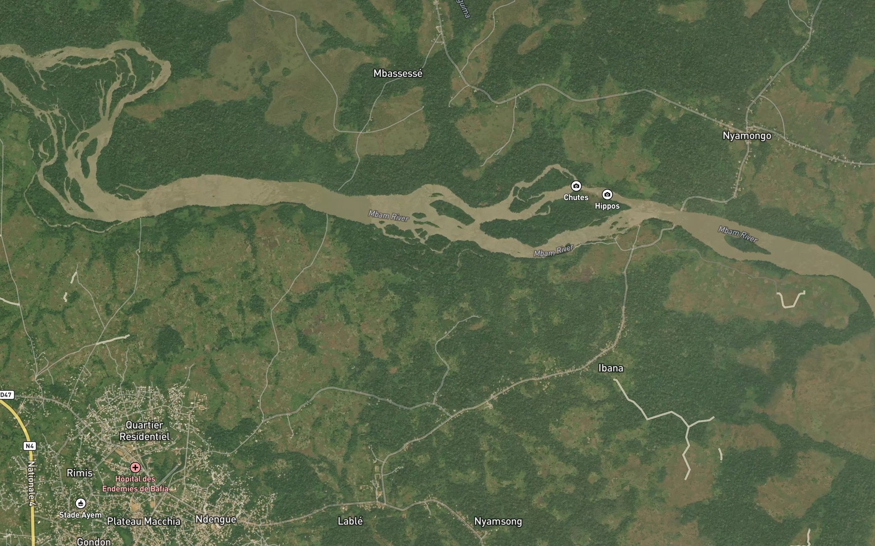Satellite map of the Gen