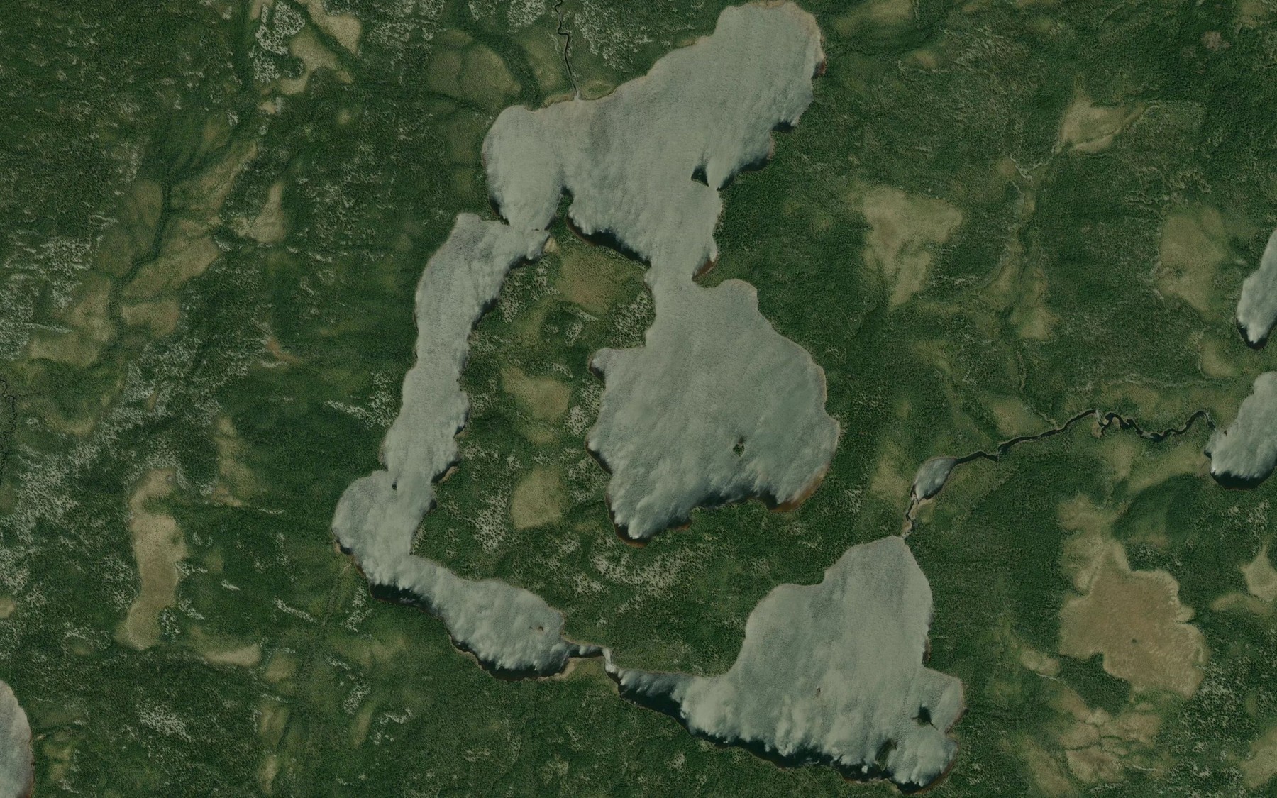 Satellite map of the Lac en Boucle